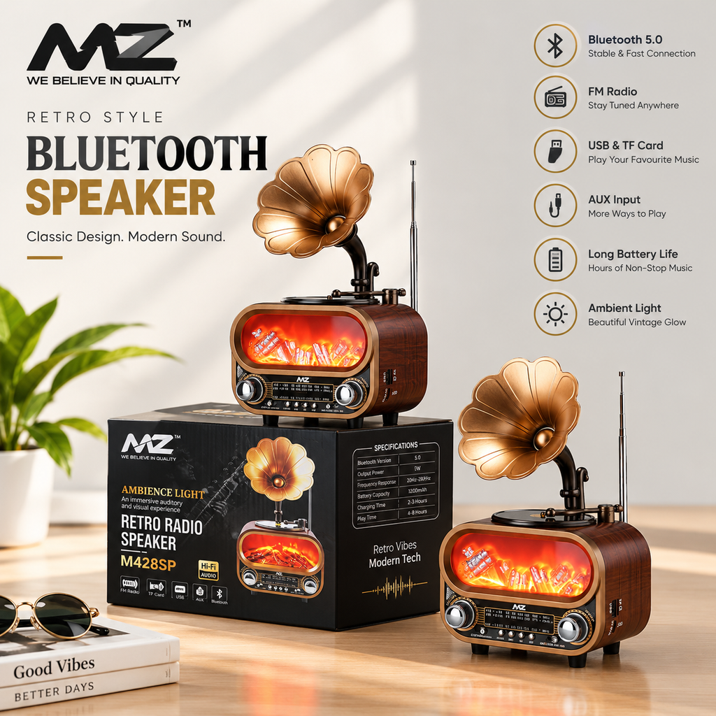 MZ M428SP Retro Bluetooth Speaker